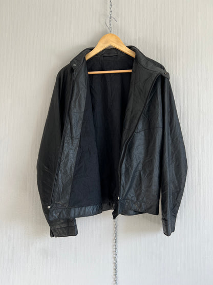 Levi’s Asymmetrical Crinkled Real Leather Jacket