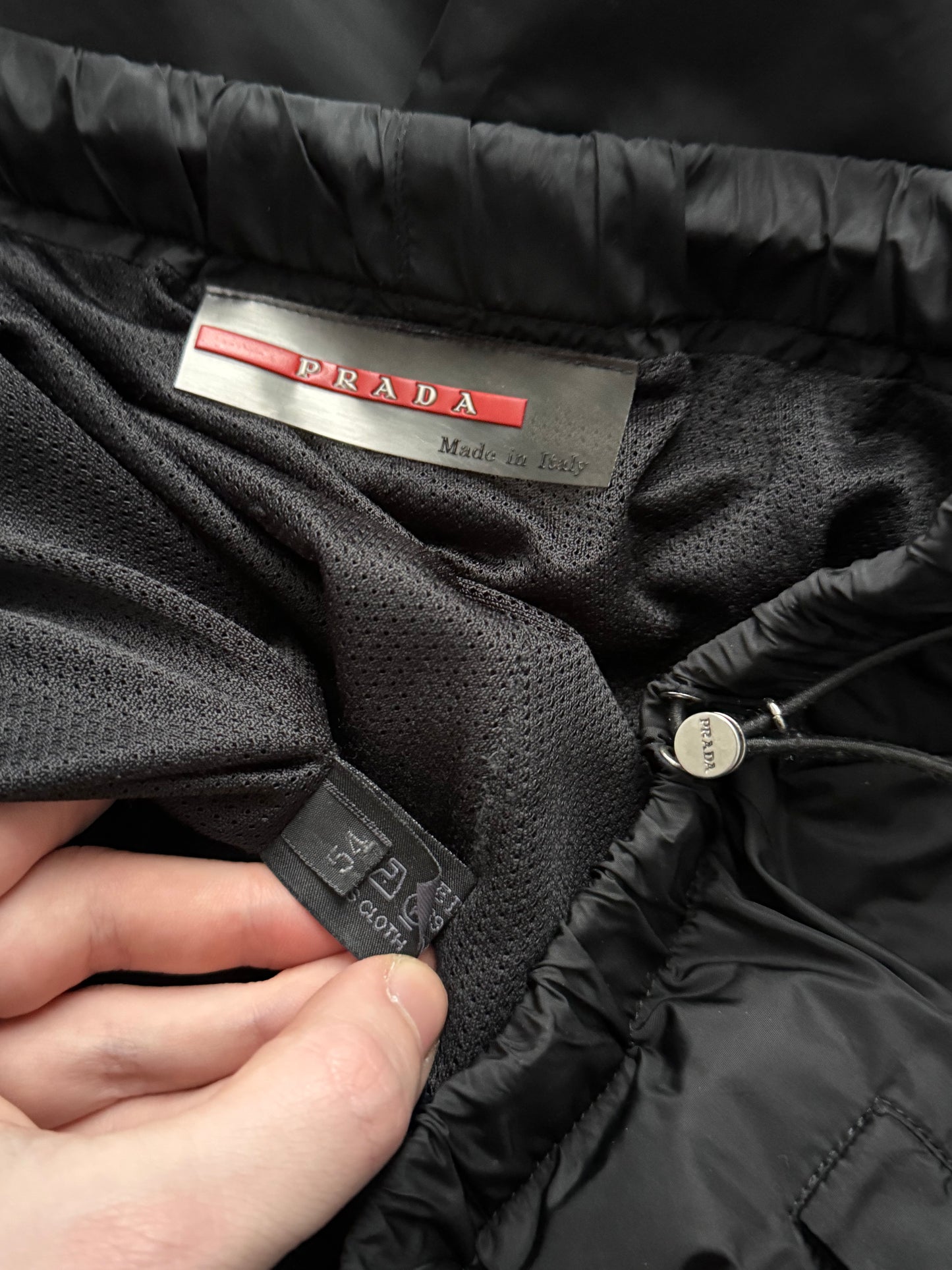 Prada Sport SS99 Red Tab Nylon Parachute Pants