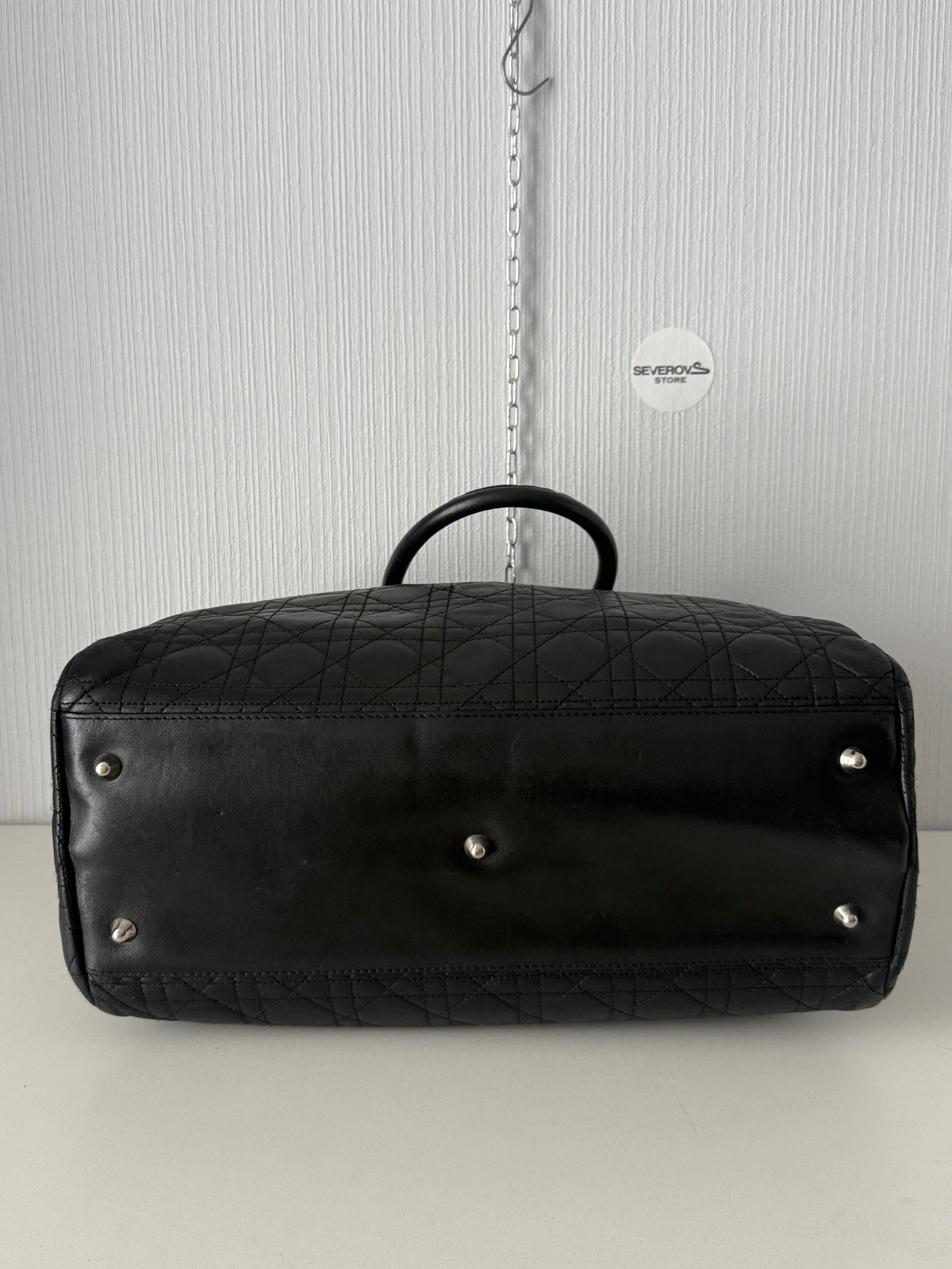 Christian Dior Lady Dior Soft Shopping Tote Cannage Quilt Lambskin Large