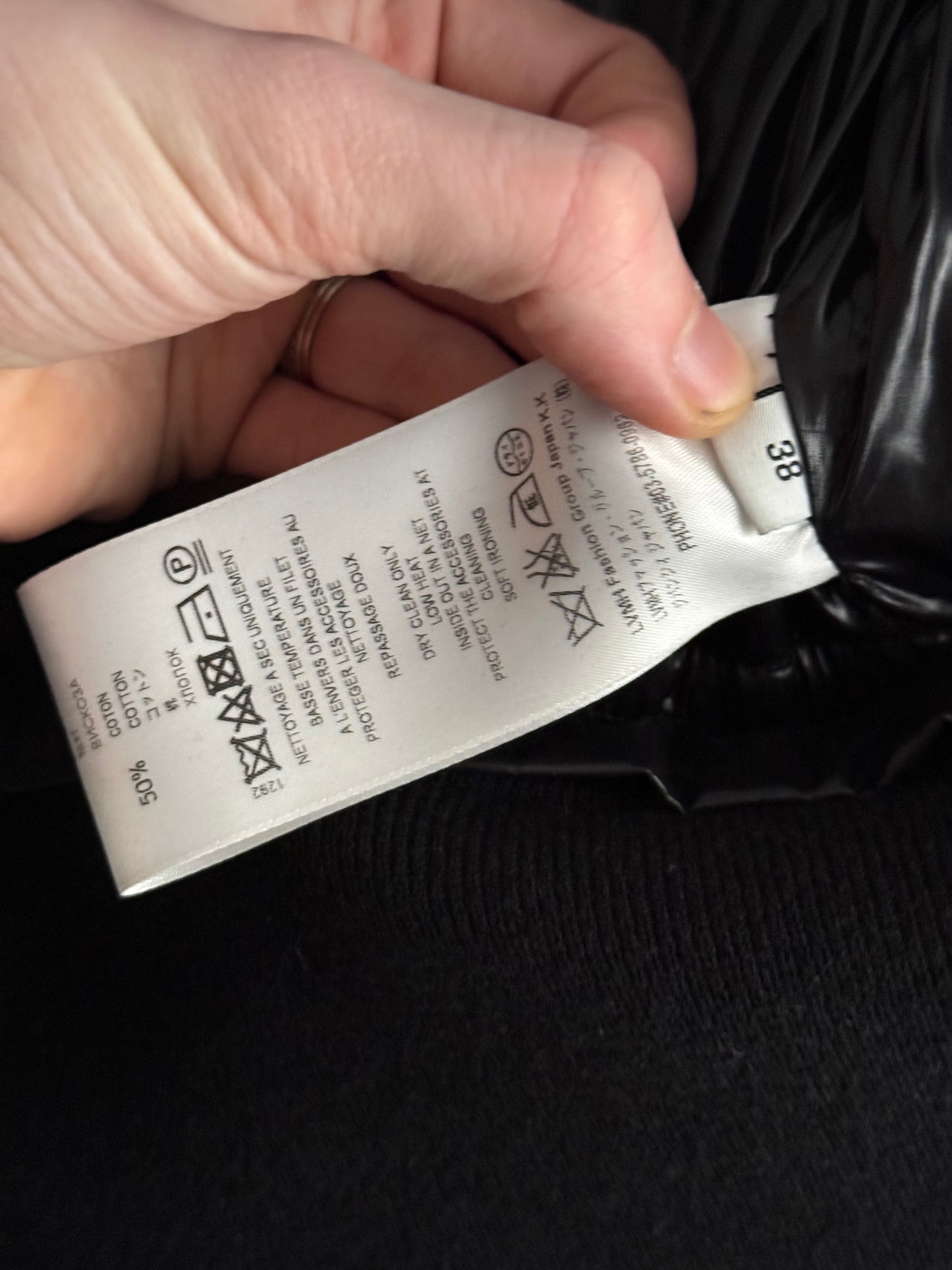 Givenchy Short Down Jacket Cashmere Knit Hem