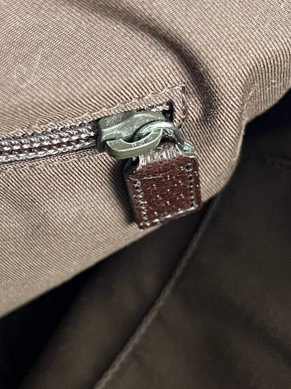 Gucci GG Monogram Canvas Flap Messenger Bag