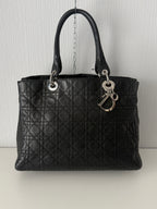 Christian Dior Lady Dior Soft Shopping Tote Cannage Quilt Lambskin Large