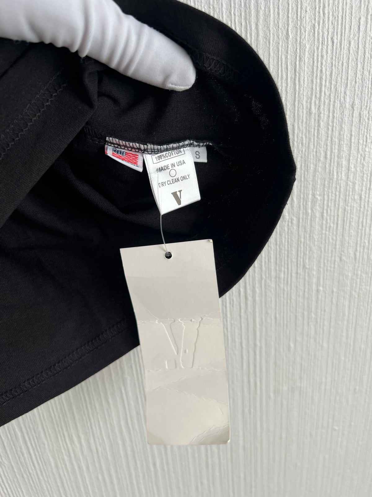 Vlone Black Cotton T-shirt