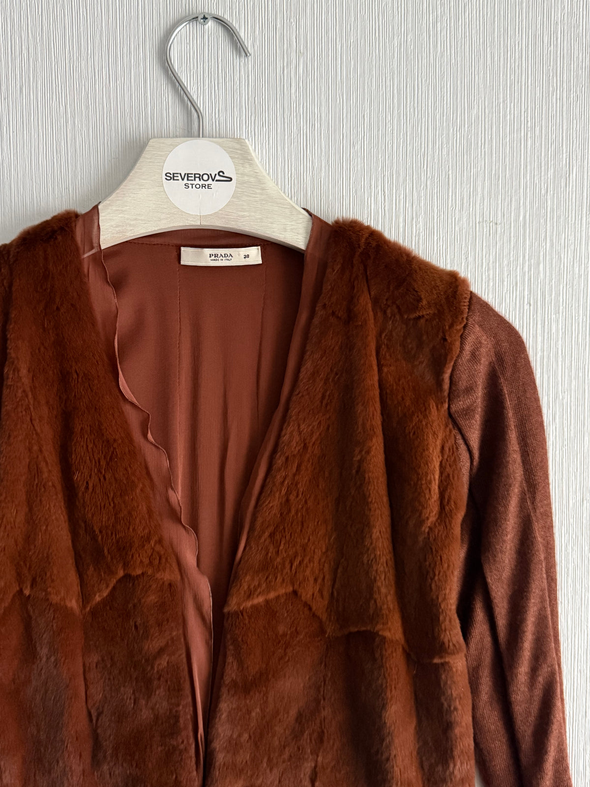 Prada Fur Cashmere Cardigan
