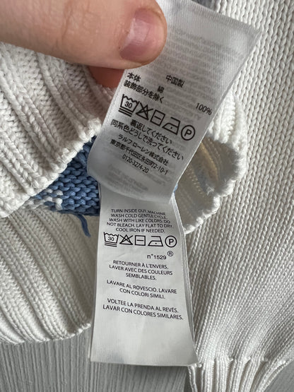 Polo Ralph Lauren American Flag Beach Women’s Sweater in White Ivory