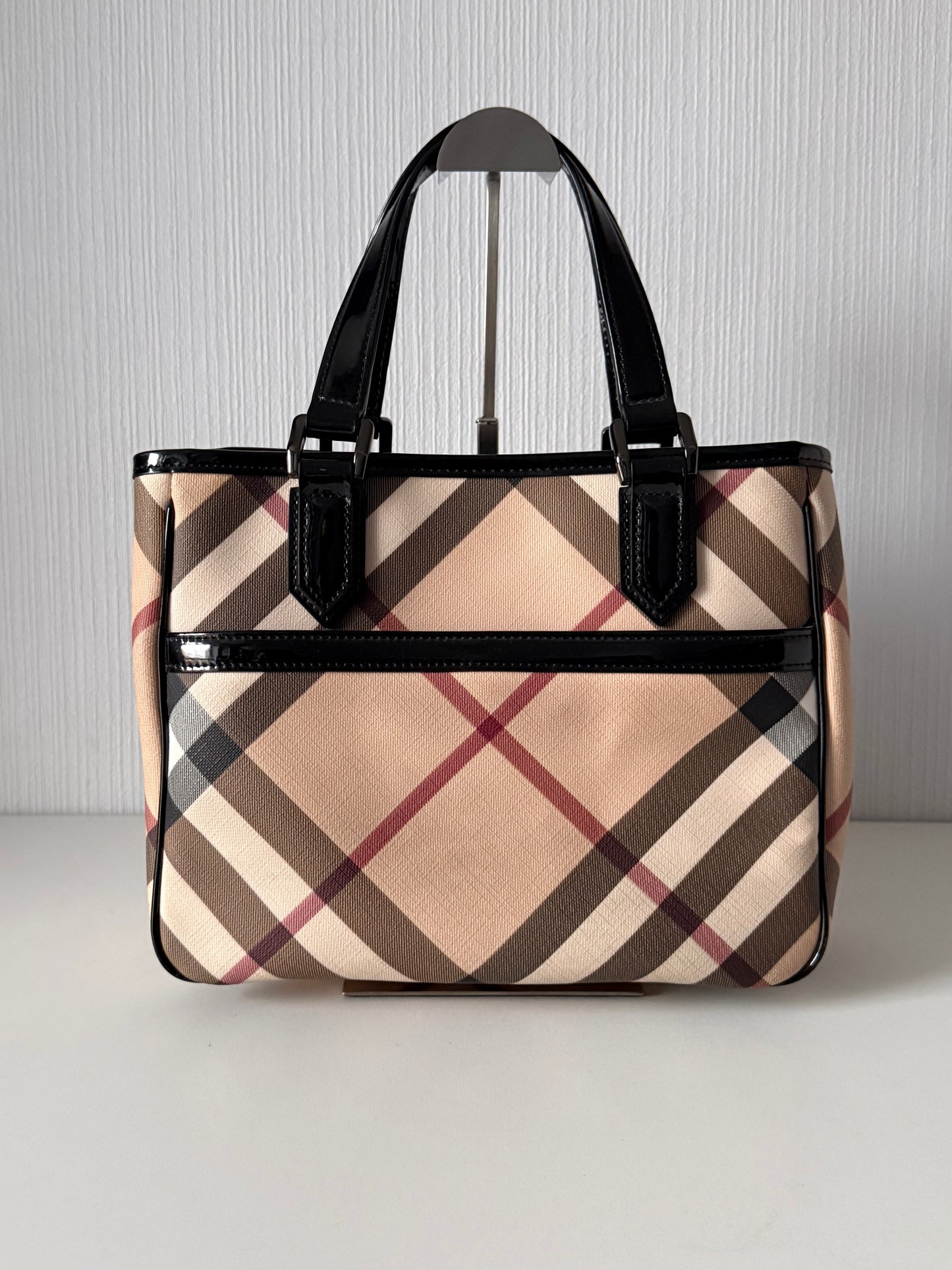 Burberry Supernova Check Emmy Tote Black