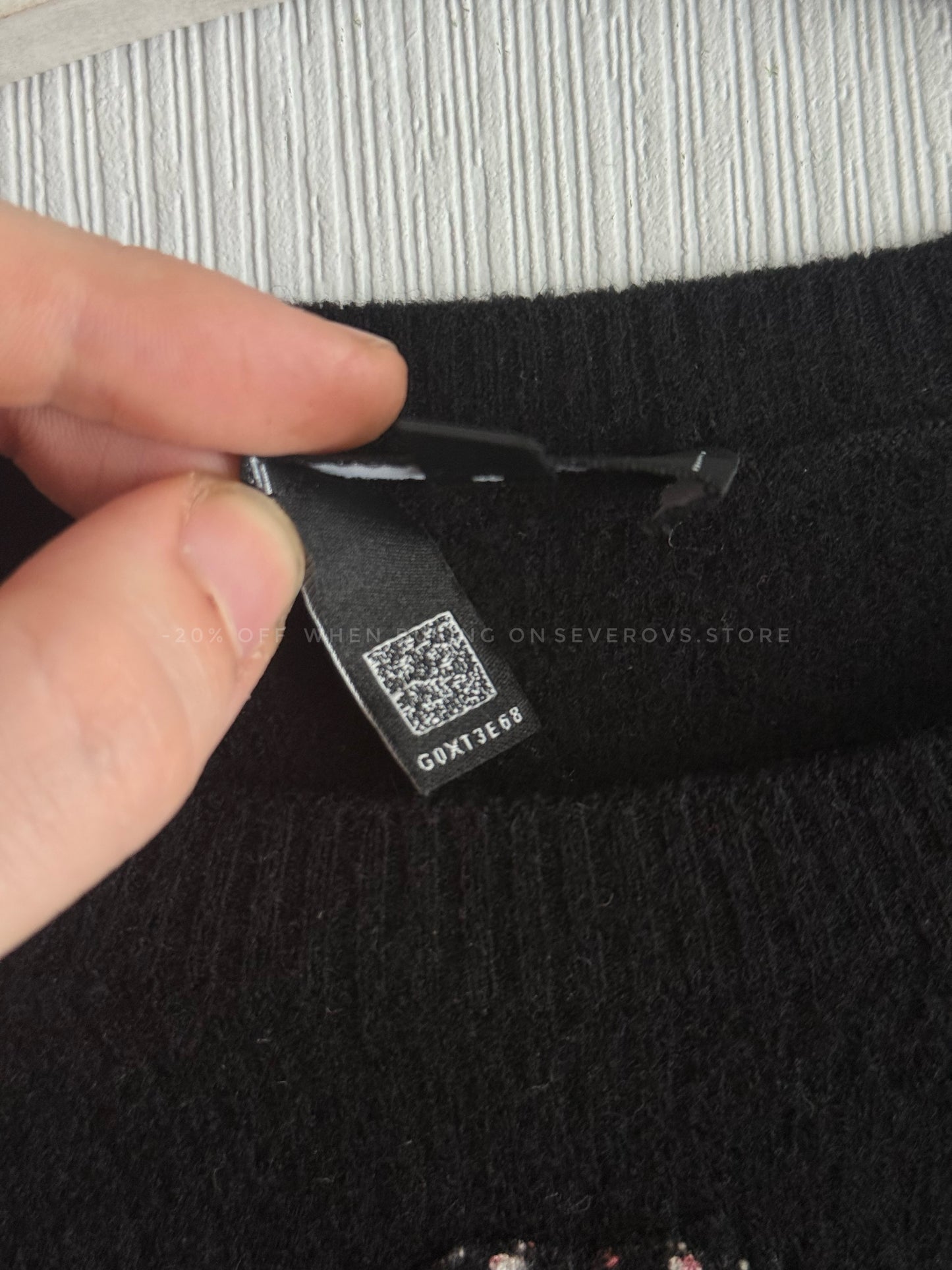 Chanel CC Black Wool Knit Sweater