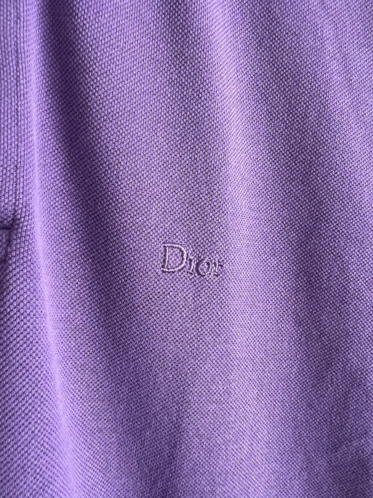 Dior Purple Cotton Mens Polo Shirt