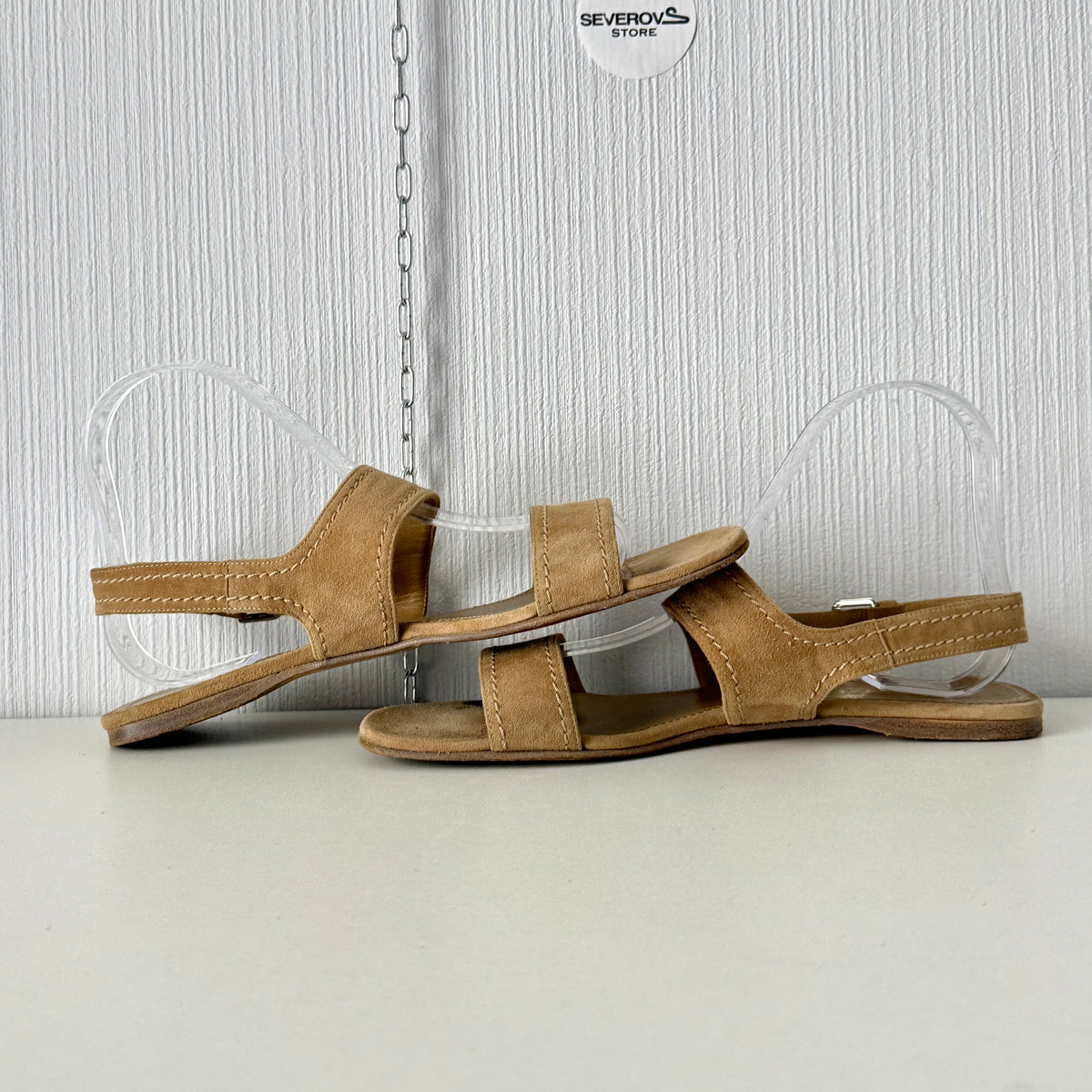 Loro Piana Suede Slingback Sandals