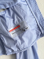 Prada Sport SS00 Nylon Moto Baby Blue Jacket