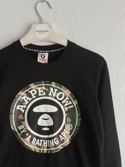 Bape Black Cotton Longsleeve T-shirt