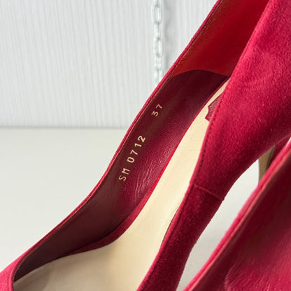 Christian Dior Red Suede Heels