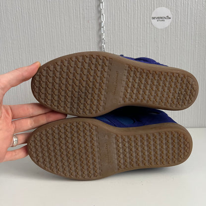 Isabel Marant Bekett Blue Suede Leather Sneakers Womens Shoes