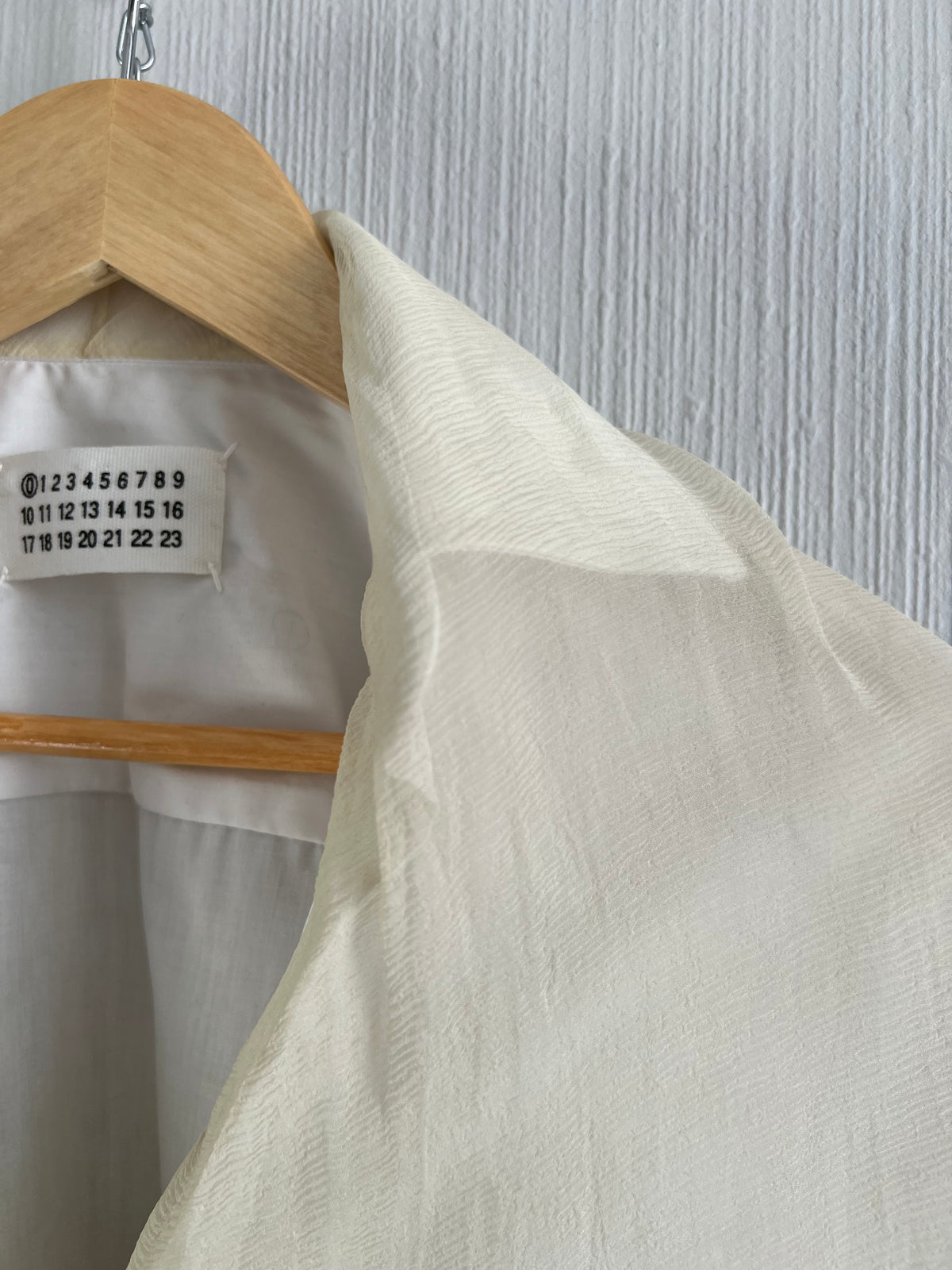 Maison Margiela Archive Maison Margiela 0 Artisinal Line Double layered Mens Shirt with Silk Top Layer — product photo