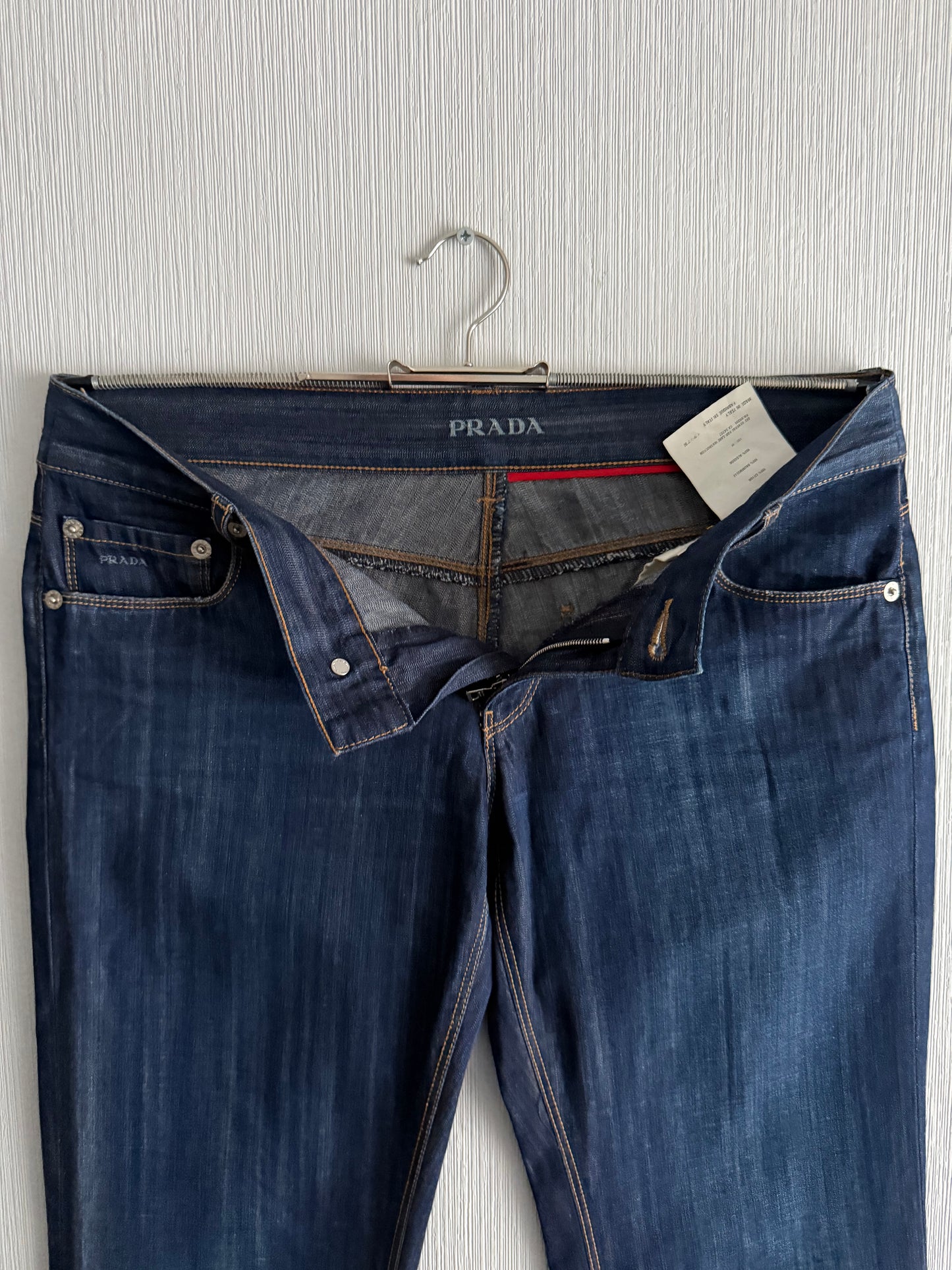 Prada 2000's Bootcut Indigo Denim Jeans
