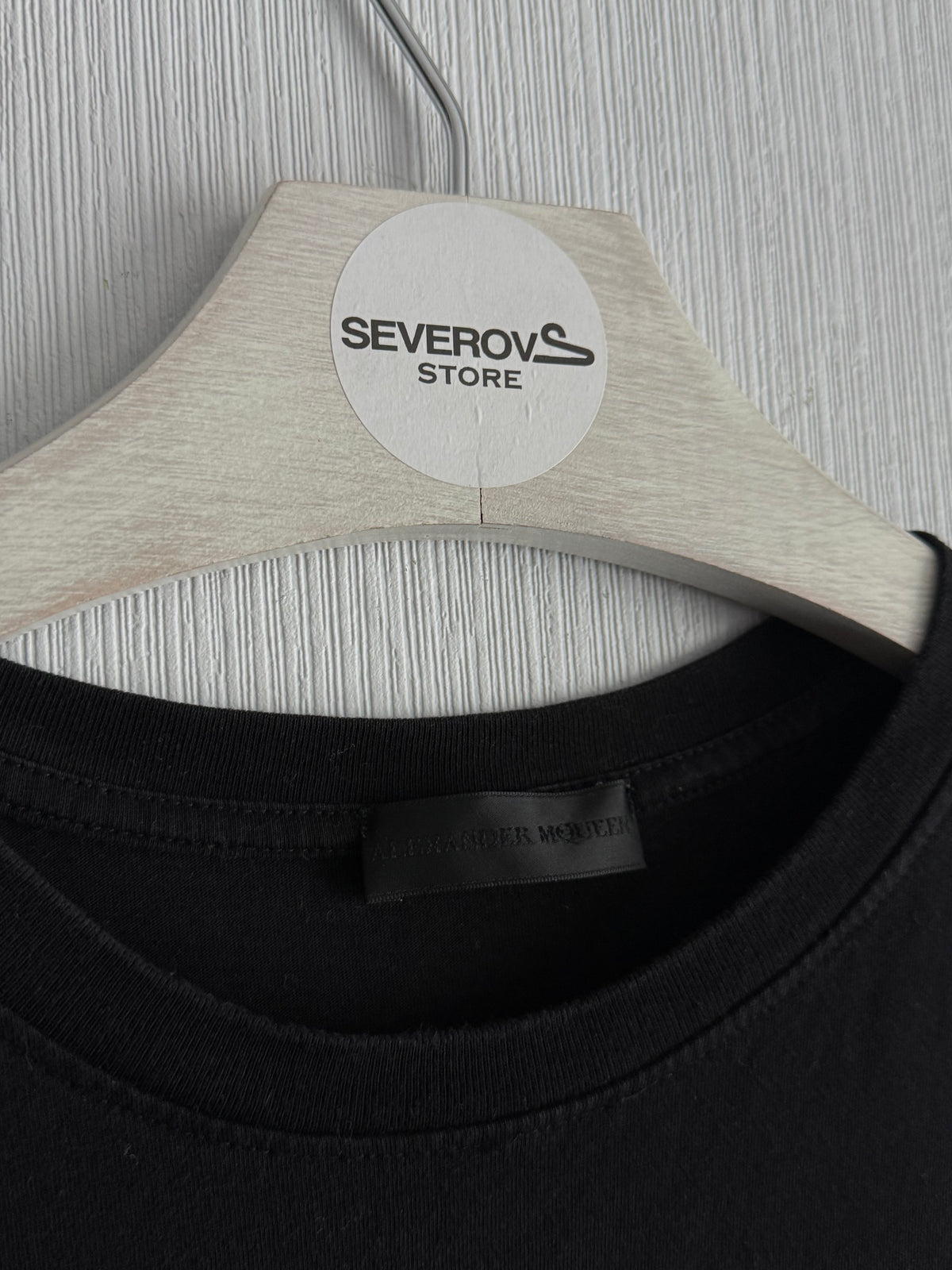 Alexander McQueen Men Black T Shirt