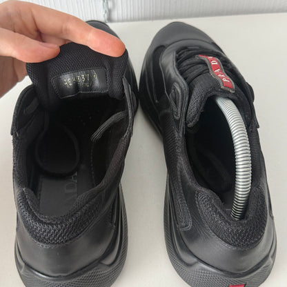 Prada Black Americas Cup Shoes