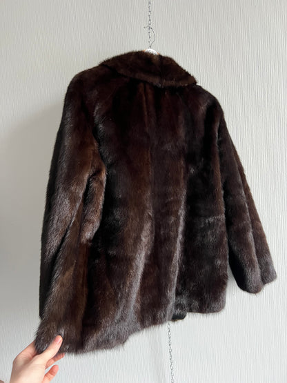 Saga Furs Mink Coat Auto Lady Short Jacket