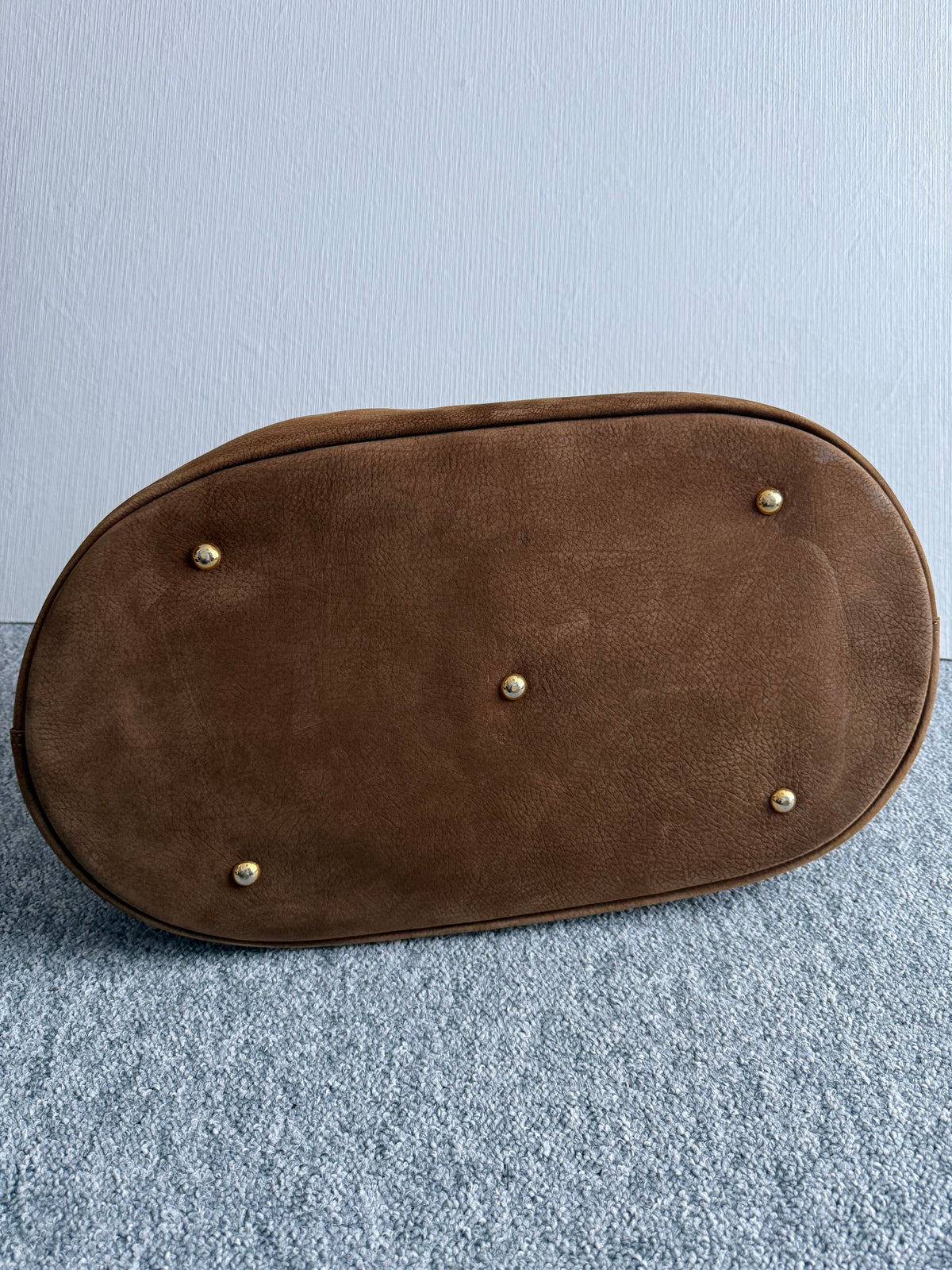 Longchamp Camel Suede Leather Bag