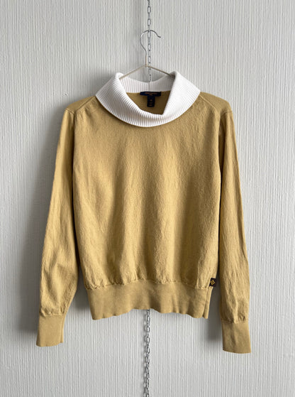 Louis Vuitton Big Ribbed Collar Wool Sweater