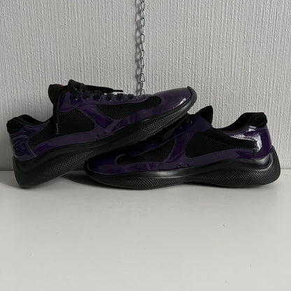 Prada America's Cup Violet Black Men's Sneakers