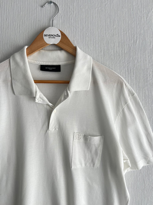 Givenchy White Cotton Polo T-shirt