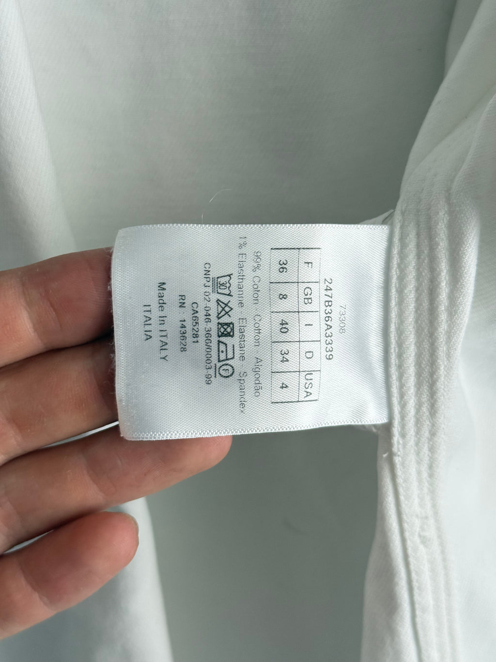 Christian Dior White Denim Set