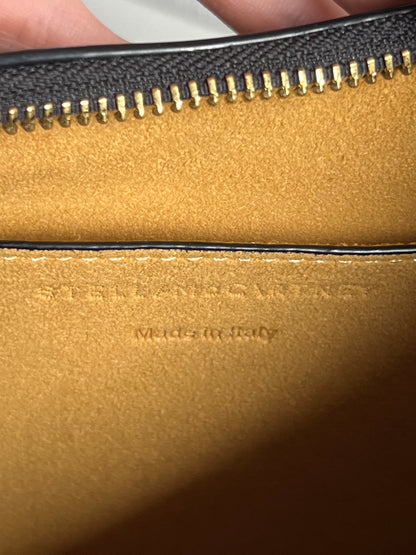 Stella McCartney Perforated Logo Boho Bag Black