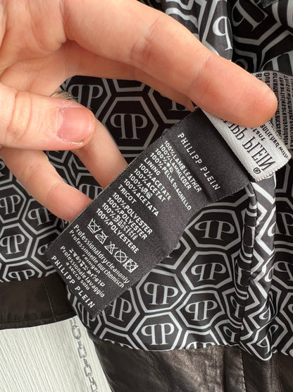 Philipp Plain Women’s Leather Biker Jacket