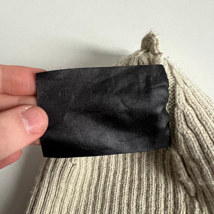 Vintage Prada Luna Rossa Red Tab Cream Wool Mens Hat