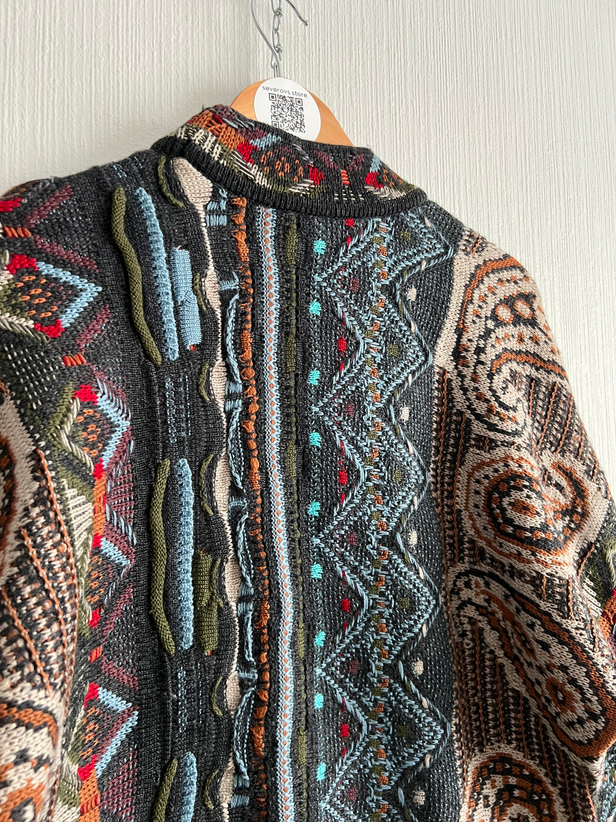 Coogi Vintage Crazy Knit Made in Australia Sweater — product photo