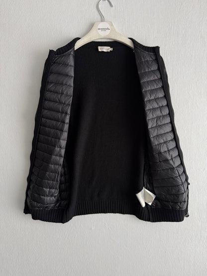 Moncler Maglione Tricot Down Padded Wool Cardigan