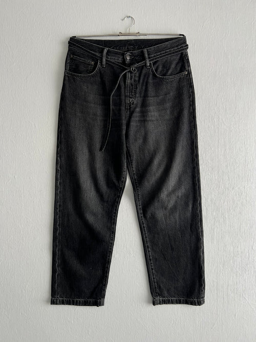 Acne Studios 1991 Toj Vintage Black Denim Pants Mens Baggy Jeans Made in Italy