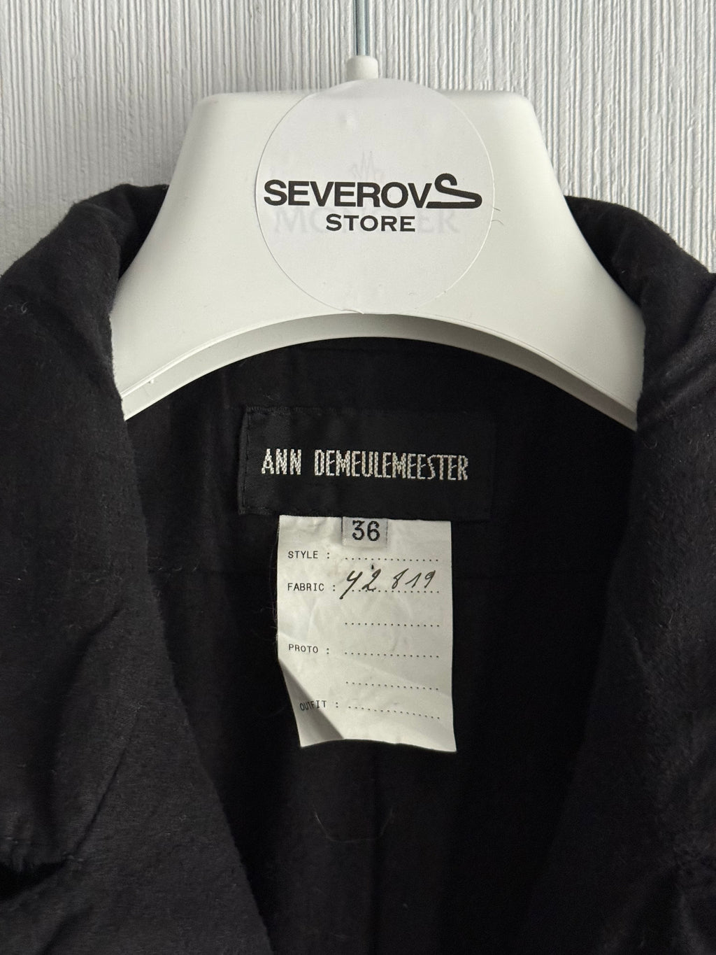 Ann Demeulemeester F/W 2004 Runway Sample Ponyhair Coat