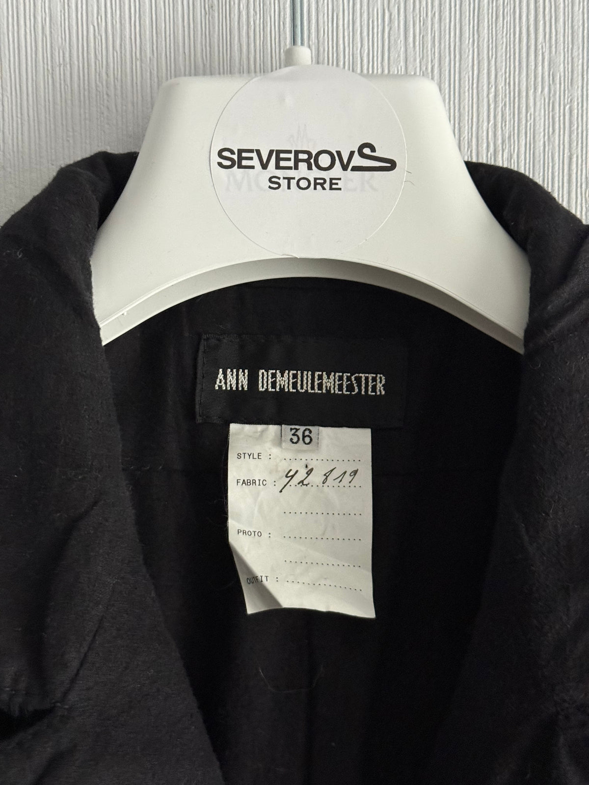 Ann Demeulemeester F/W 2004 Runway Sample Ponyhair Coat