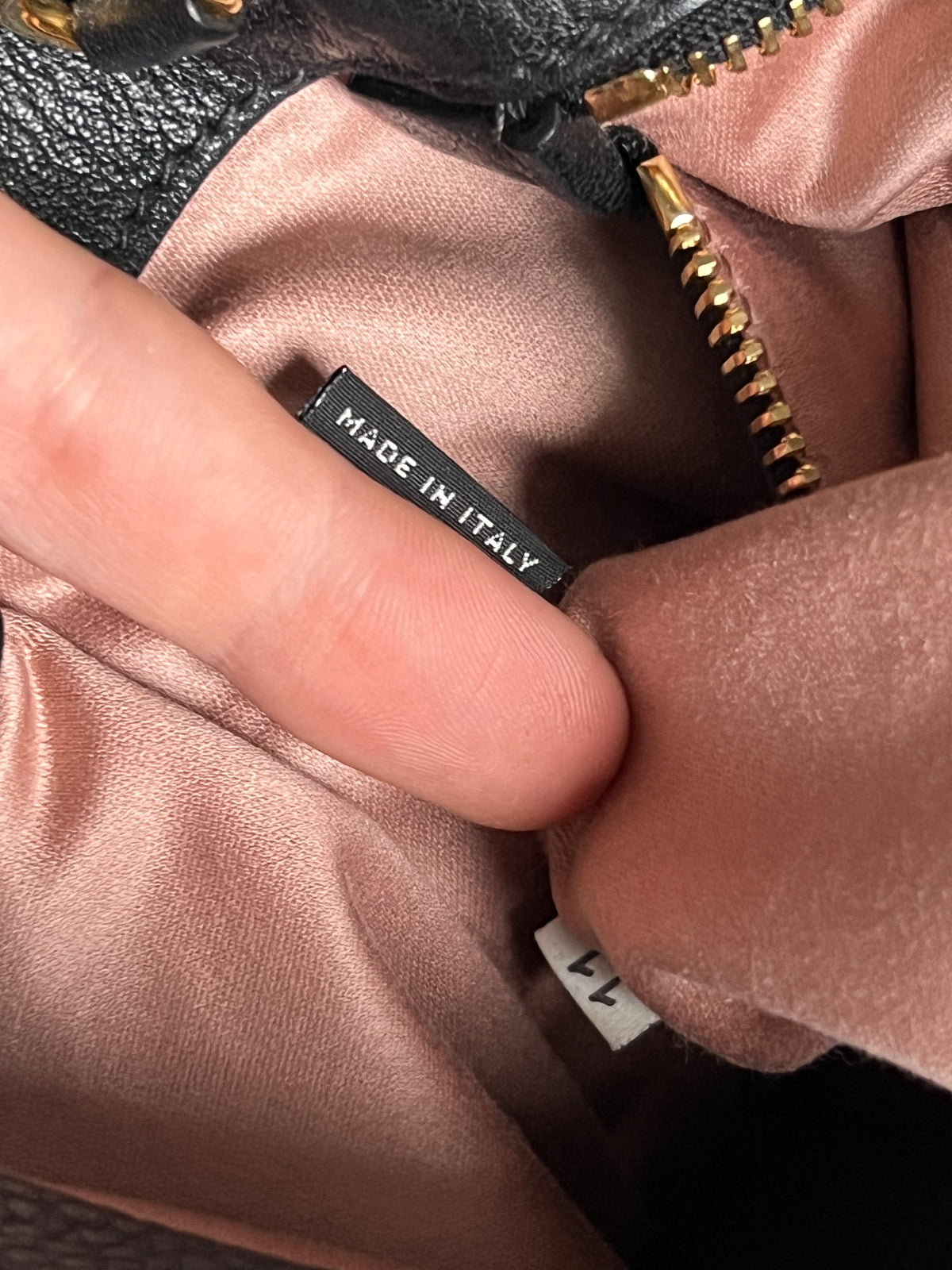 Miu Miu Vitello Caribu Black Leather Satchel HandBag