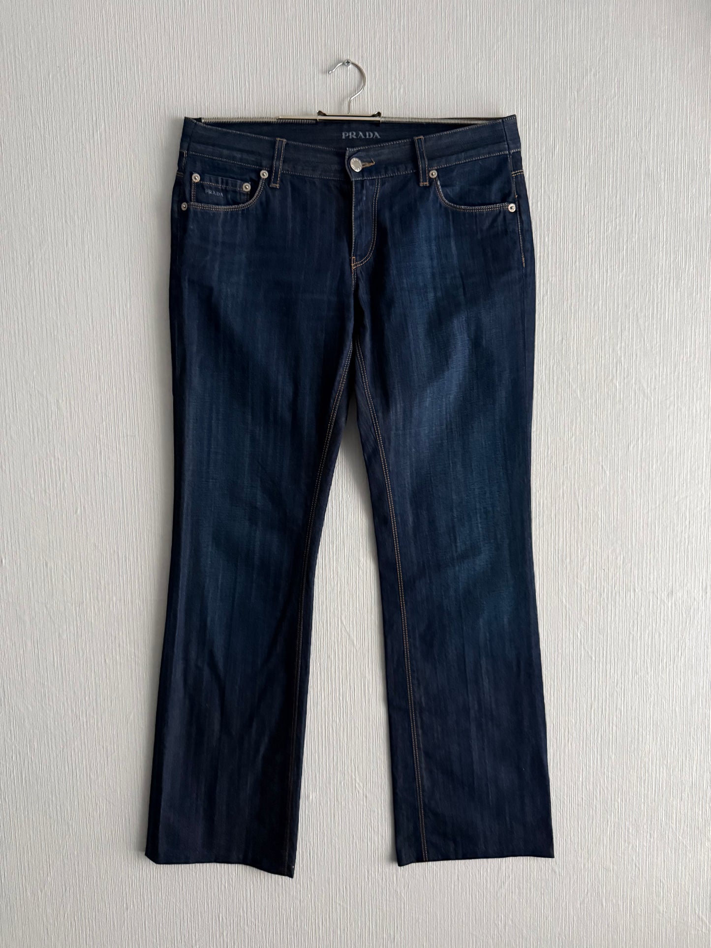 Prada 2000's Bootcut Indigo Denim Jeans