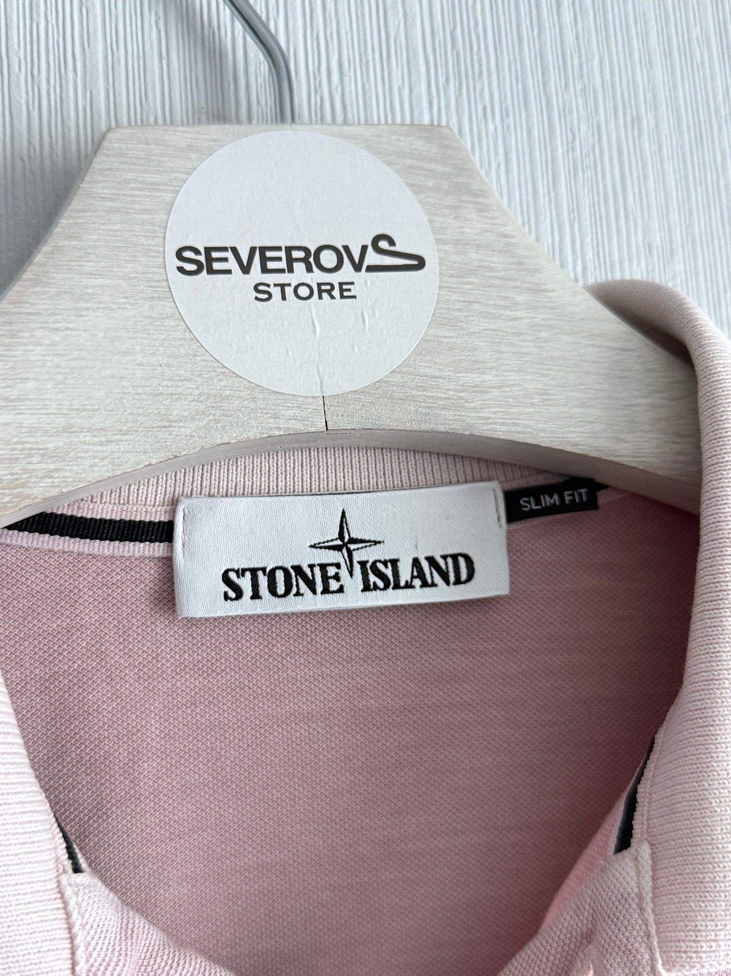 Stone Island Pink Polo T-shirt