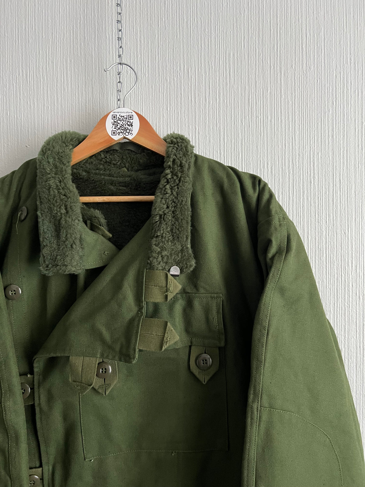 Severov’s Store Authentic Vintage 60s Swedish Military Motorcycle Jacket worn by Pharrell Williams — product photo