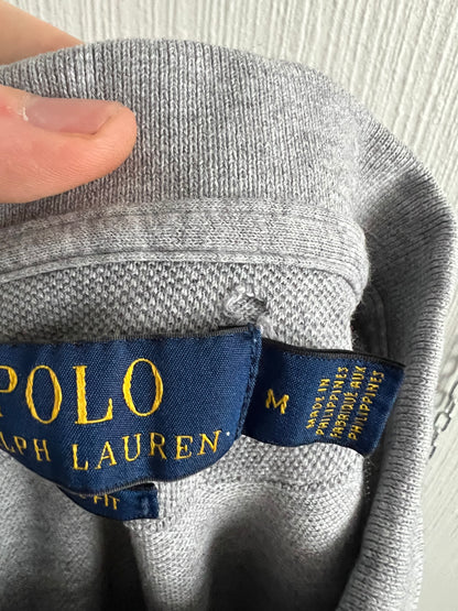 Polo Ralph Lauren Kicker Bear Grey Cotton Polo T-shirt