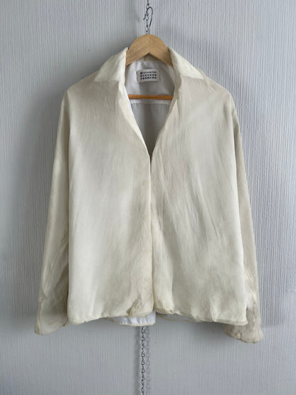 Archive Maison Margiela 0 Artisinal Line Double layered Mens Shirt with Silk Top Layer