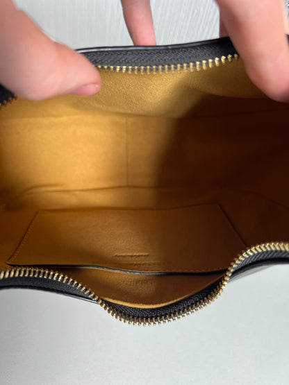 Stella McCartney Perforated Logo Boho Bag Black