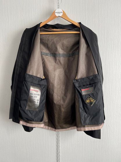 Prada Vintage Luna Rossa Red Tab Goretex Black Jacket