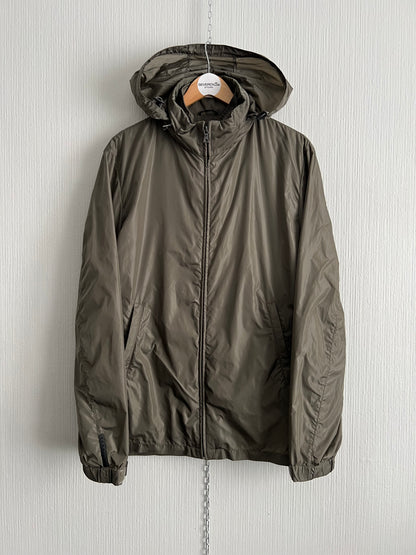 Prada Sport Luna Rossa Khaki Nylon Black Tab Jacket