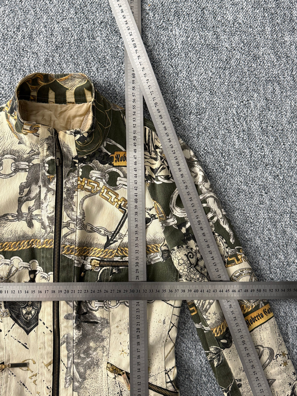 Roberto Cavalli Archive Fitted Moto Jacket