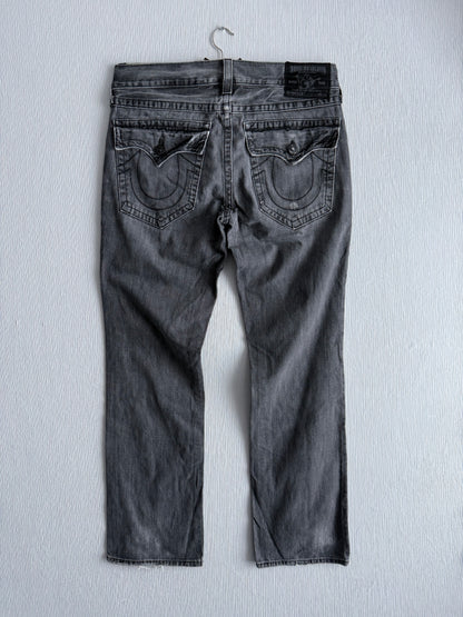 True Religion Vintage Grey Straight Jeans