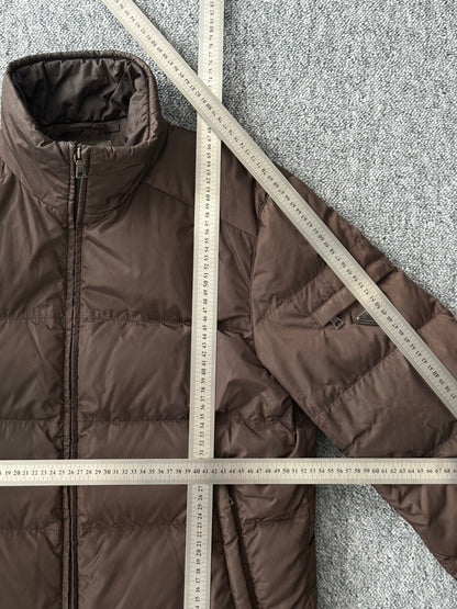 Prada Brown Nylon Down Jacket