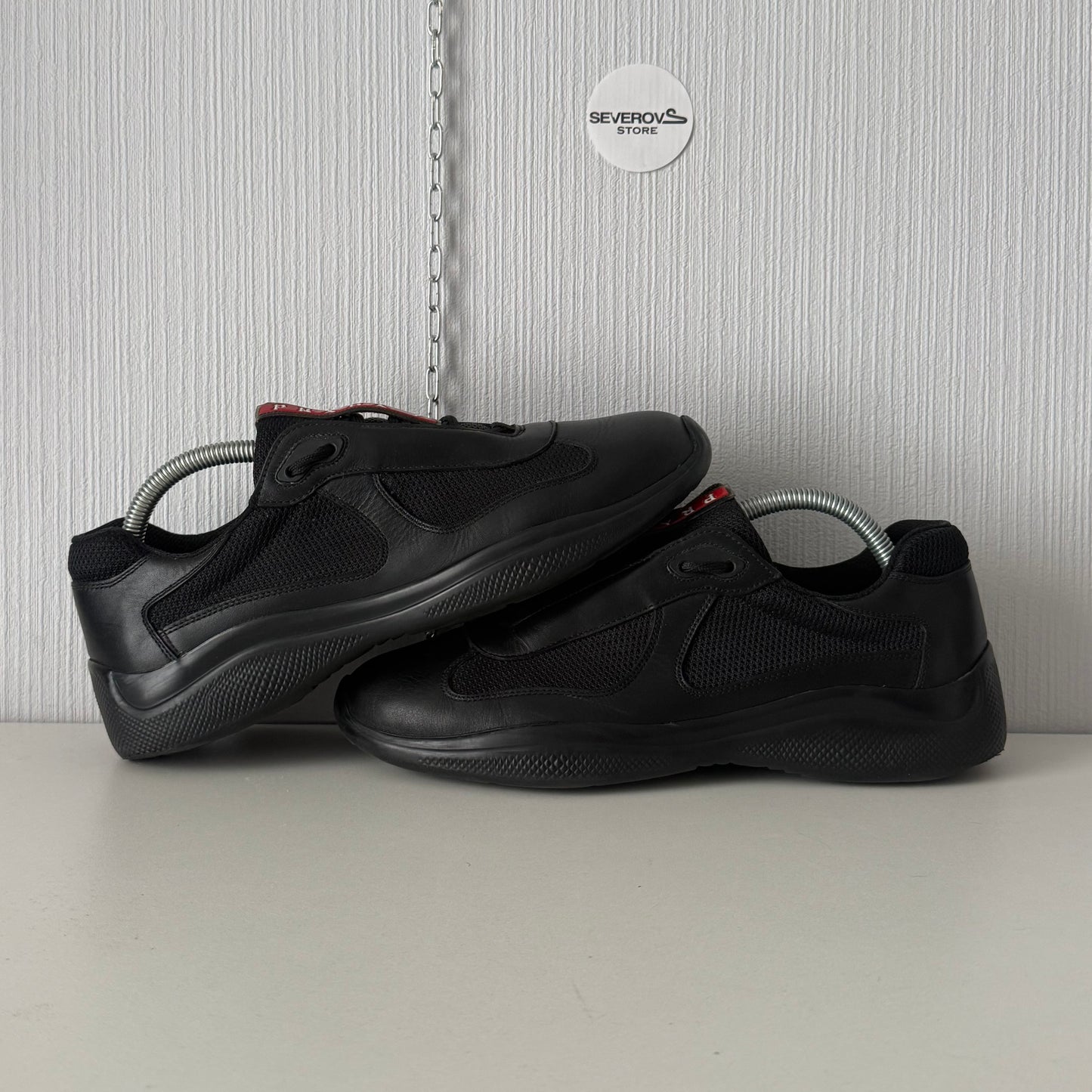 Prada Black Americas Cup Shoes