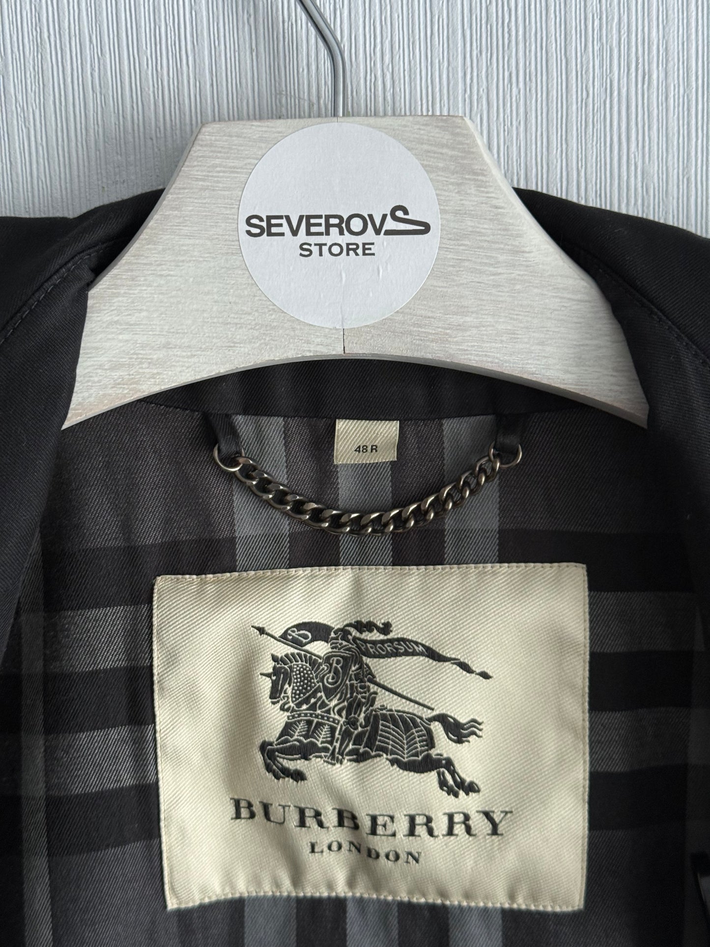 Burberry Britton Black Short Trench Coat