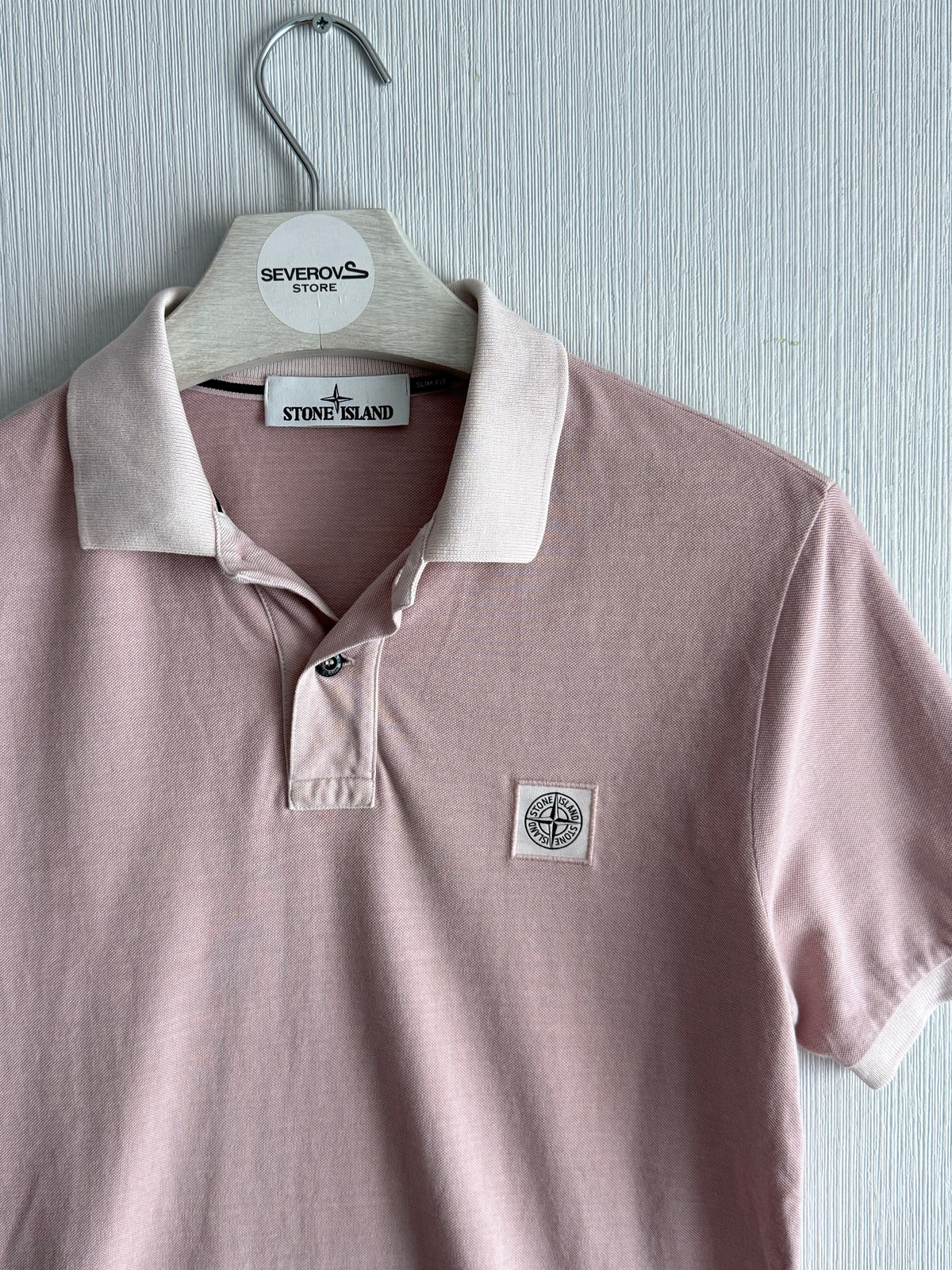 Stone Island Pink Polo T-shirt
